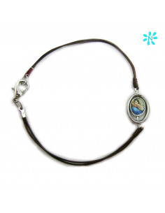 Pulsera Cordon Fino Marron...