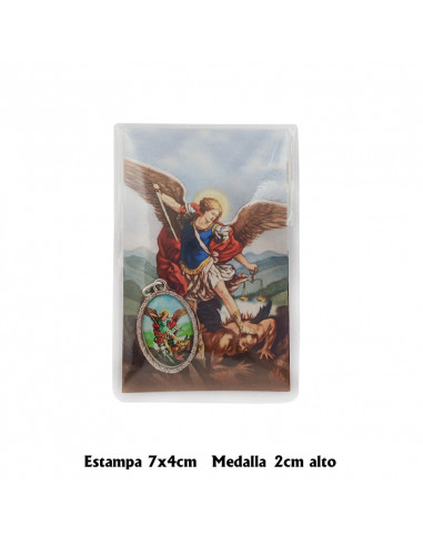 Estuche Bendicion San Miguel 7X5 Cm...