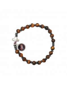 Pulsera Cristal Azul 6Mm...