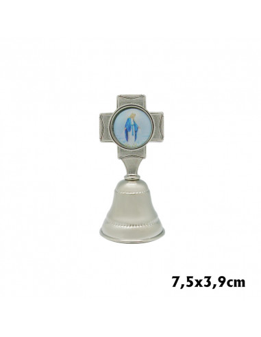 Campana Metal Niquel Cruz Ancha...