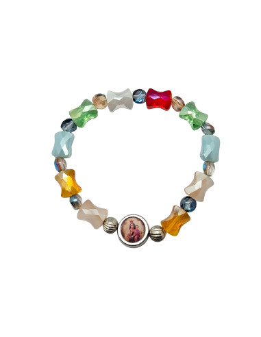 Pulsera cristal irregular elastica...