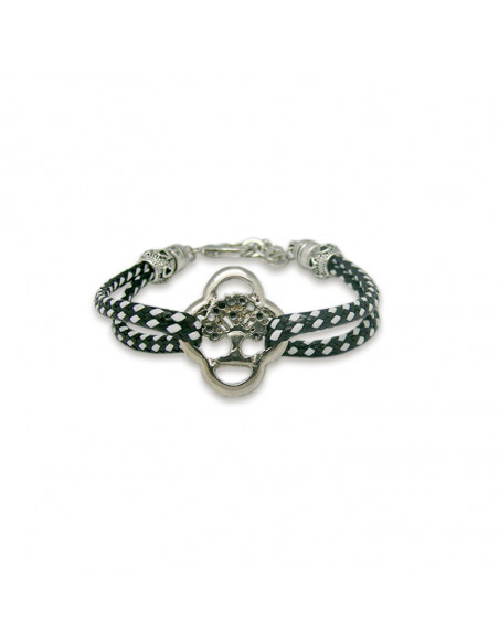 Pulsera El Arbol De La Vida Cuerda Y Metal Colores Surtidos