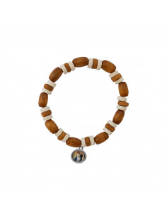 Pulsera Madera Clara Oval...