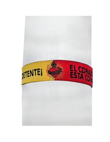 Pulsera Tela Bordada Detente 1.4 x 32 cm