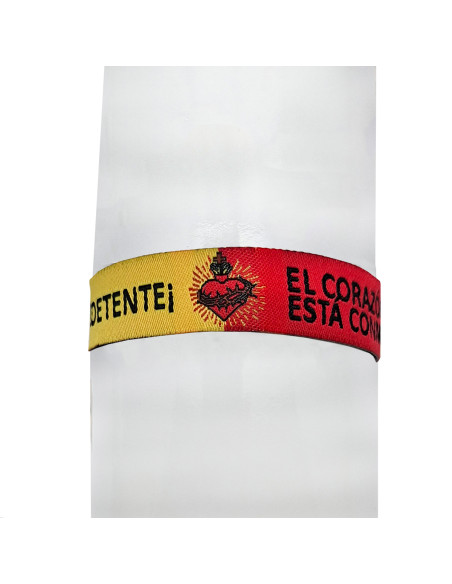 Pulsera Tela Bordada Detente 1.4 x 32 cm