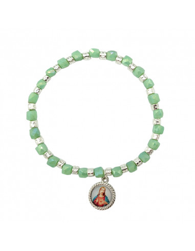 Pulsera elastica cristal opaco 6mm...