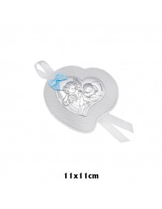 Medalla Cuna Plata Corazon...