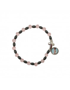 Pulsera Cristal Rosa 6Mm...