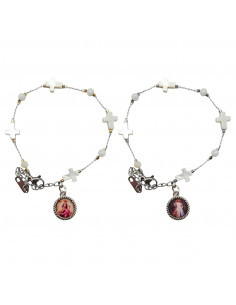 Pulsera Cristal Morado 6Mm...