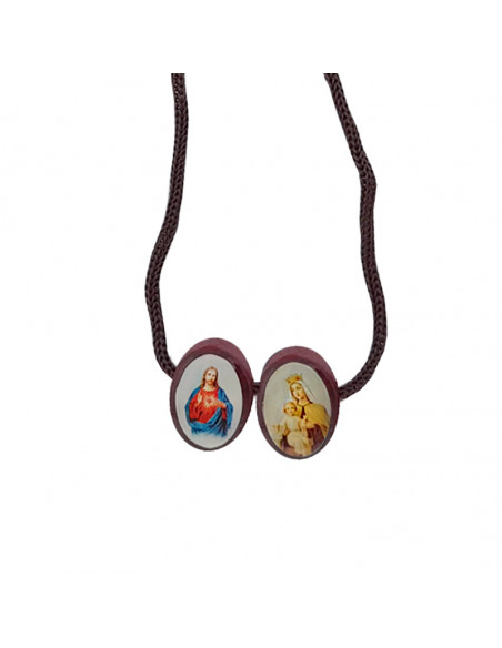 Escapulario Madera Oval 12X9mm