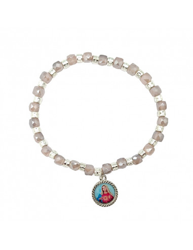 Pulsera Elastica Tubos Nacar Con...