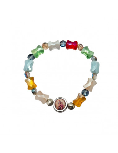Pulsera cristal irregular elastica...