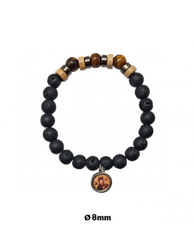 Pulsera elastica piedra tipo...