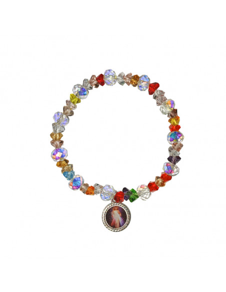 Pulsera Dorada Margaritas Multicolores Esmaltadas
