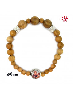 Pulsera Madera Olivo Bola...