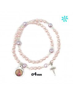 Pulsera Rosario Elastico...