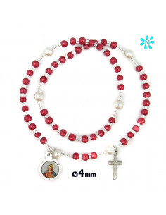 Pulsera Rosario Elastico...