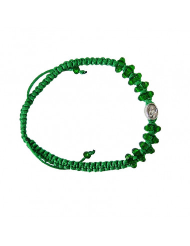 Pulsera Cuerda San Judas Verde Decena...