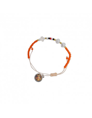 Pulsera Cuerda Bolitas Mini Con 2...