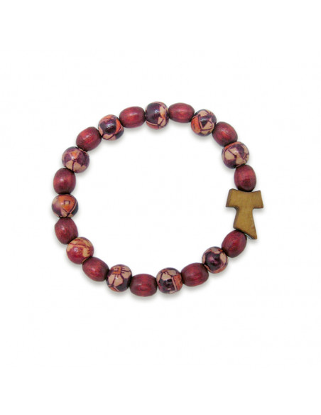 Pulsera San Benito Trenzada Roja Con Medalla Oval A Dos Caras