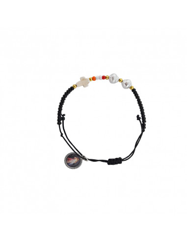 Pulsera Cuerda Bolitas Mini Con 2...