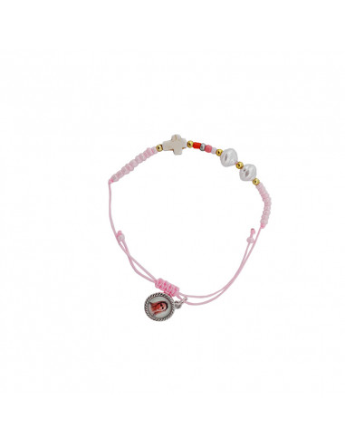 Pulsera Cuerda Bolitas Mini Con 2...