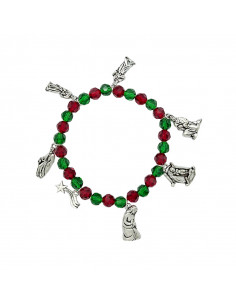 Pulsera Navidad Roja Y...