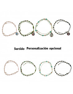 Pulsera Hilo Cristal Surtida