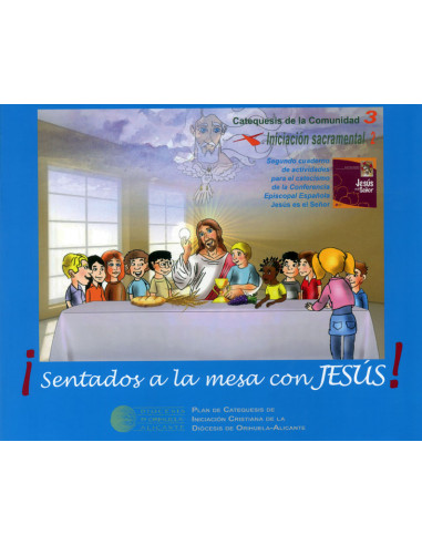 Sentados A La Mesa Con Jesús 3 Niño...