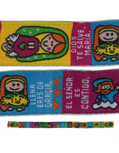 Pulsera Tela Ave Maria