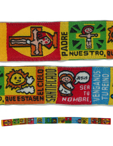 Pulsera Tela Padre Nuestro