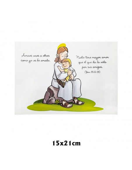 Lamina Doble Recuerdo Primera Comunion Modelo 3 El Reino De Dios